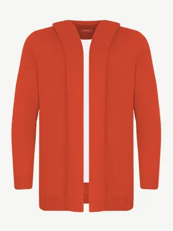 Кардиган с капюшоном из экохлопка