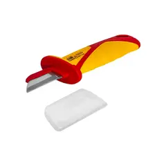 Нож электрика КОБАЛЬТ диэлектрический, 190 мм, прямой, изолированное лезвие 52 мм (921-145)