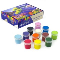 
          Гуашь Alingar карамельная, 12 цветов, 20 мл., картонная упаковка, "Пейзаж"