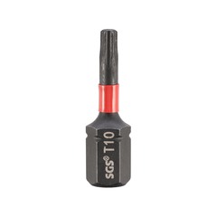 Бита T10 х25мм TORX Impact(ударная) S2 1шт SGS 6325-T10-IB
