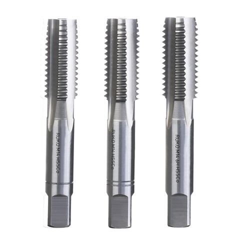 Метчик М14х2,0 (Комплект 3шт) DIN352 HSSE 6h 80мм a=9,0 Ruko 230140E