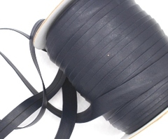 Косая бейка кож.зам, ш. 1,5 см, т.синий