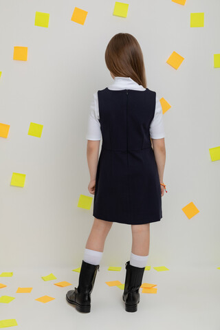 сарафан  для девочки  К 5731/темно-синий