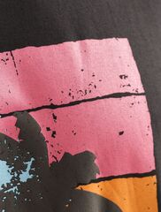 Свободная футболка  с авторским принтом  U49.048 (121427)