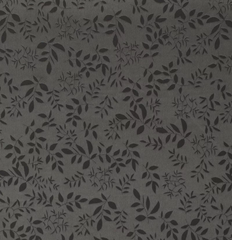 Атлас жаккард "Моар" веточки, 100 г/м2, ш. 150 см, графитовый