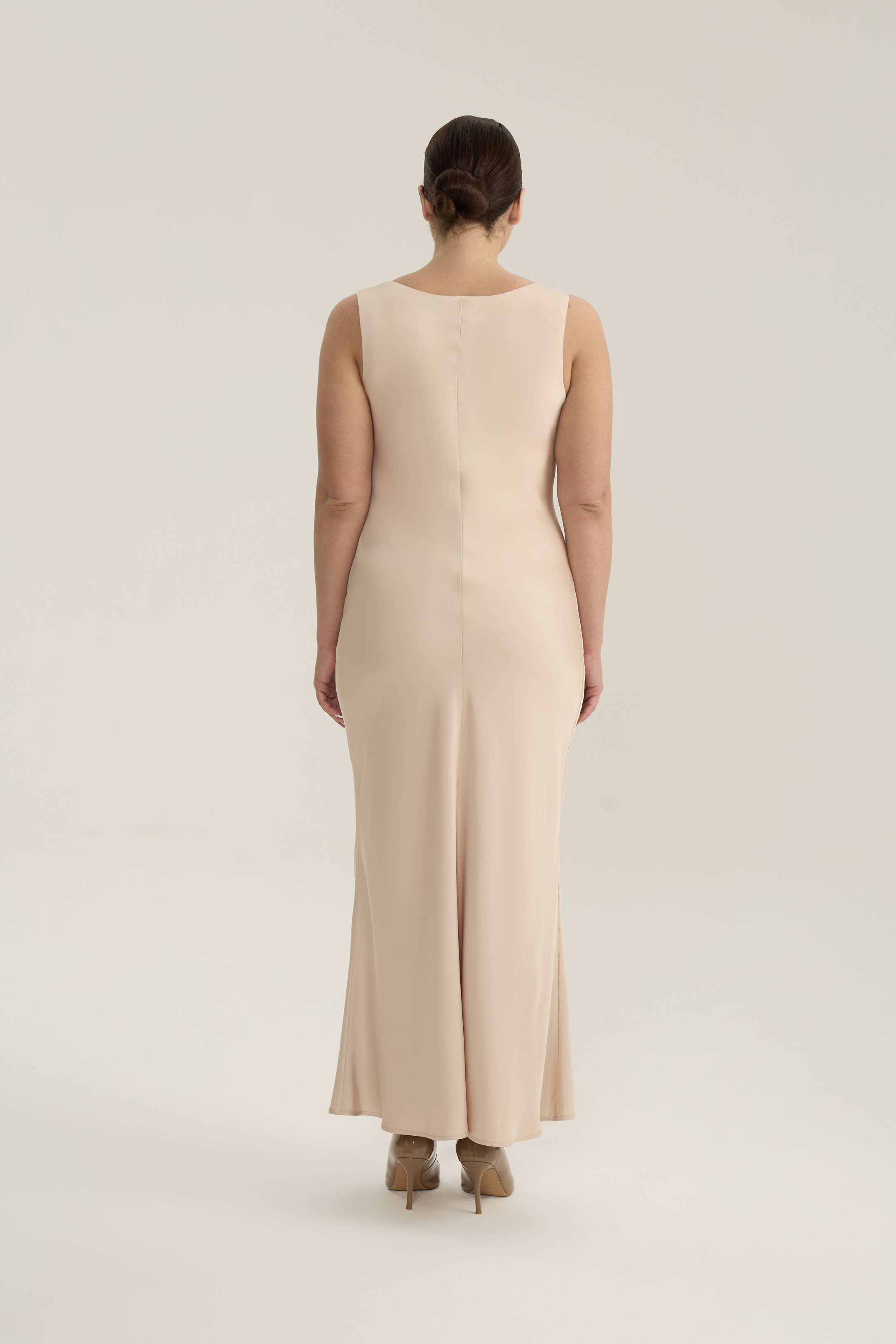 Комбинация на широких бретелях, светло-бежевый