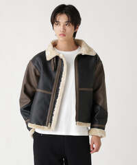Куртка Alpha Industries Faux Leather B-3 Mod Jacket Espresso (Коричневый)