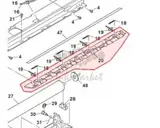 PGiDM0034QSZ6 Пластина крепл. пальцев отд. оригинал для Sharp AR161