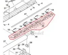 PGiDM0034QSZ6 Пластина крепл. пальцев отд. оригинал для Sharp AR161