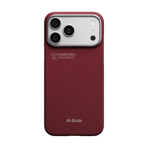 Чехол Pitaka Edge Case для iPhone 17 Pro, Гарвардский багровый | Harvard Crimson