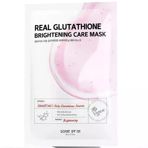 Осветляющая тканевая маска с глутатионом Some By Mi Real Glutathion Brightening Care Mask 20 мл. 1 шт.