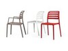 Кресло пластиковое Nardi Costa, красный