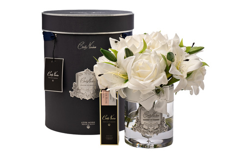Диффузор Cote Noire Roses&LIlies white и спрей White Gardenia+Rose Petal 2x10мл