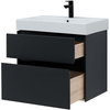 Aquanet 312876 Тумба с раковиной Aquanet Бруклин 70 цв. антрацит матовый (312876)