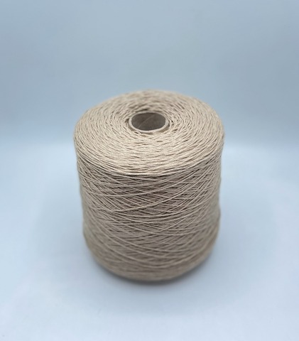 Бобинная пряжа (пр.Италия), art.Cotone, 350м/100 гр. 100%Хлопок, цвет-Овсянка , арт.34847