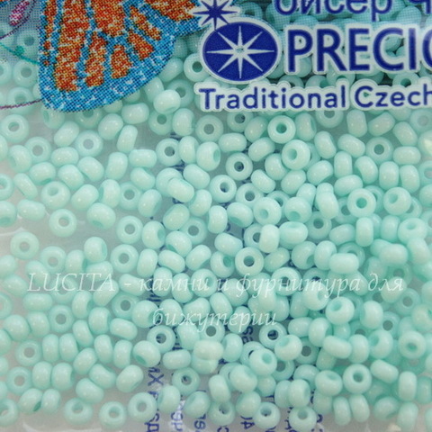 03264 Бисер 10/0 Preciosa Мел Соль-гель бледно-бирюзовый