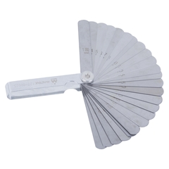 МАСТАК (127-00025) Набор щупов для проверки зазоров, 0.04 -1 мм, 25 предметов