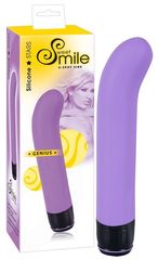 Фиолетовый вибратор G-точки Smile Genius - 20 см. - 