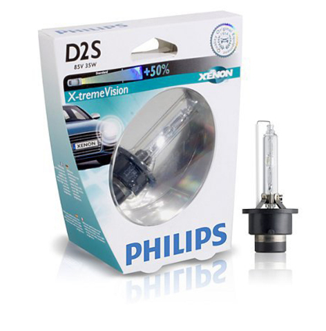 Лампа ксенон D2S (4800К) Philips X-tremeVision (блистер)