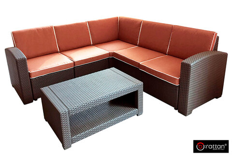 Комплект мебели Rattan Premium Corner, венге