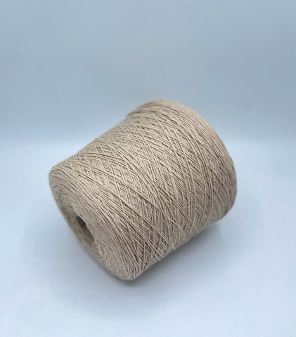 Бобинная пряжа (пр.Италия), art.Cotone, 350м/100 гр. 100%Хлопок, цвет-Овсянка , арт.34847