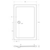 Cezares TRAY-M-AH-35-W TRAY-M-AH-140/90-35-W Душевой поддон из стеклокомпозита (SMC)