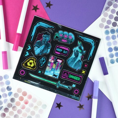 Q-Стикерпак NEON DARK