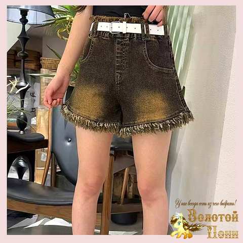 Шорты джинс/подрост д (146-176) 250416-SW741