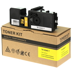 Тонер-картридж TK-5240Y с чипом для Kyocera (Aquamarine)