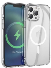 Чехол для телефона iPhone 15 Pro Hoco Magnetic series airbag anti-fall (прозрачный)