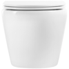 Подвесной унитаз BelBagno Sfera-R BB046CHR/BB870SC безободковый с сиденьем микролифт, белый