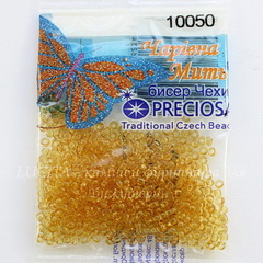 10050 Бисер 10/0 Preciosa прозрачный янтарный