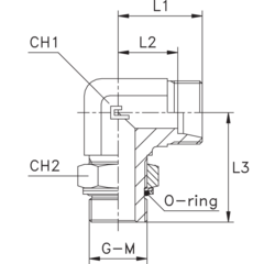 Штуцер FRG90 DL28 M33x2 (корпус) CAST