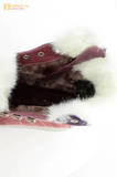 Зимние ботинки для девочек из натуральной кожи на меху Лель на молнии и шнурках, цвет ириc. Изображение 13 из 13.