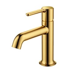 Cezares ECO-LS-BORO-W0 Смеситель для раковины однорычажный, без донного клапана, брашированное золото фото