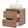 Aquanet 287879 Компл.2 - Тумба Nova Lite 60 2 ящ. цв. дуб шоколадный (287879)