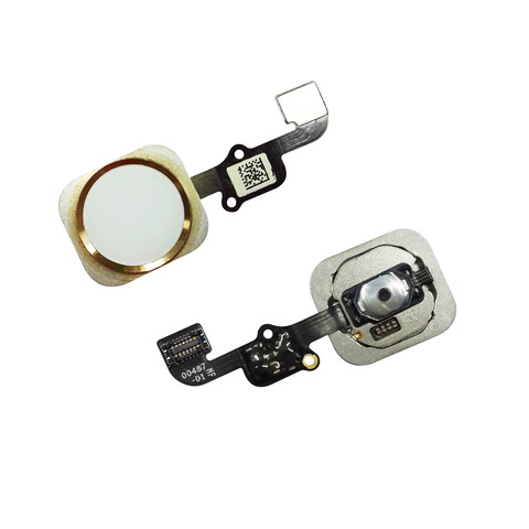 Шлейф кнопки HOME iPhone 6s в сборе с сенсором и толкателем (золото/серебро/черный/розовое золото)