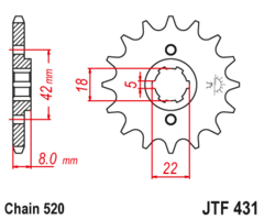 Звезда ведущая JTF431 15