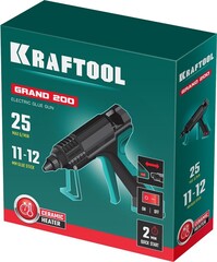 KRAFTOOL Grand 200, d 11 - 12 мм, 25 г/мин, электрический термоклеевой пистолет (06839)