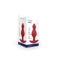 Анальная пробка Libra, цвет бордовый (CORE) (M)