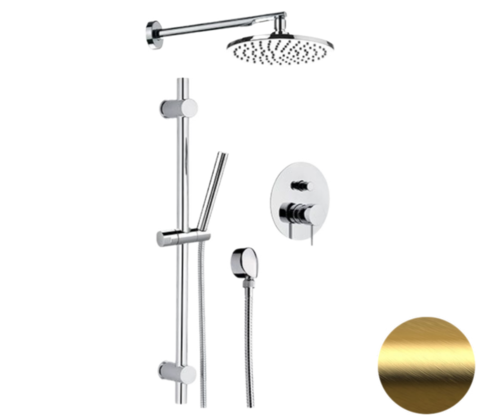 Remer X09S01OBG Душевая система Remer X Style X09S01OBG, золото брашированное