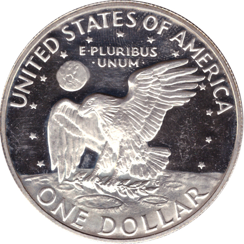 1 доллар 1972 (S) (Лунный) PROOF Серебро