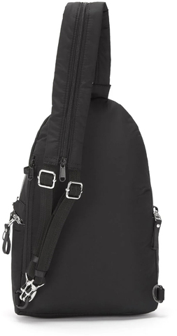 Картинка рюкзак однолямочный Pacsafe Stylesafe Sling Черный - 2
