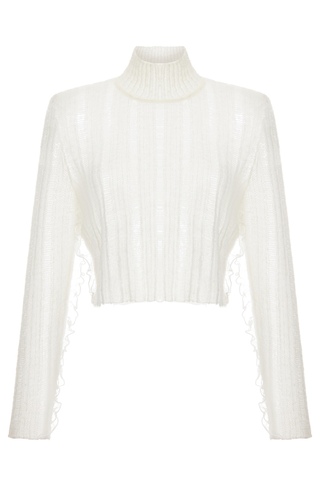 Jumper with silk details