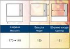 Шторка для ванн SIRIO с боковым профилем закрывания