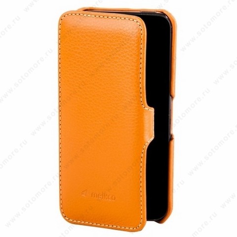 Чехол-книжка Melkco для iPhone SE/ 5s/ 5C/ 5 Leather Case Booka Type (Orange LC)