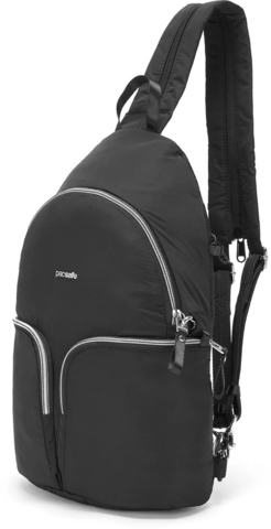 Картинка рюкзак однолямочный Pacsafe Stylesafe Sling Черный - 4