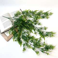 Ампельное растение, искусственная зелень, Папоротник с азалией, 80 см.