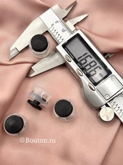 Фиксаторы шнура для одежды пластиковые прозрачные с черным