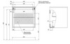 Aquanet 287541 Тумба Lino 60 (Flat) Дуб Веллингтон (287541)